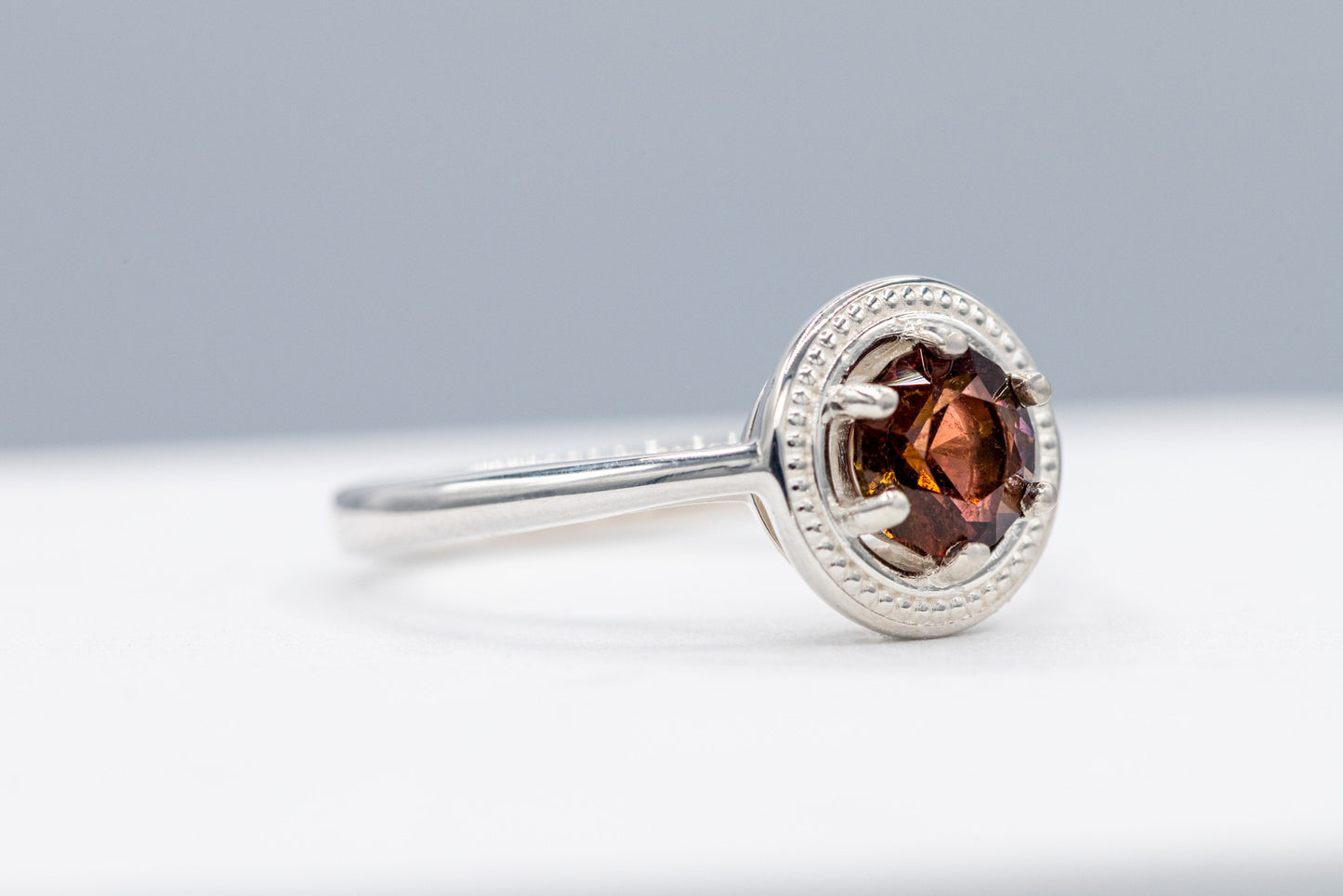 Pink Tourmaline Sterling Silver Ring