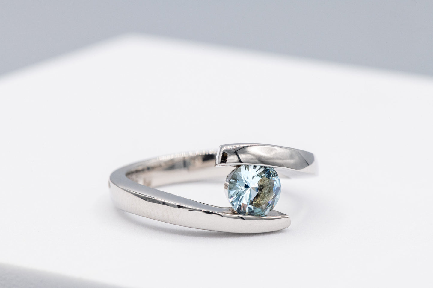 Bypass Aquamarine ring