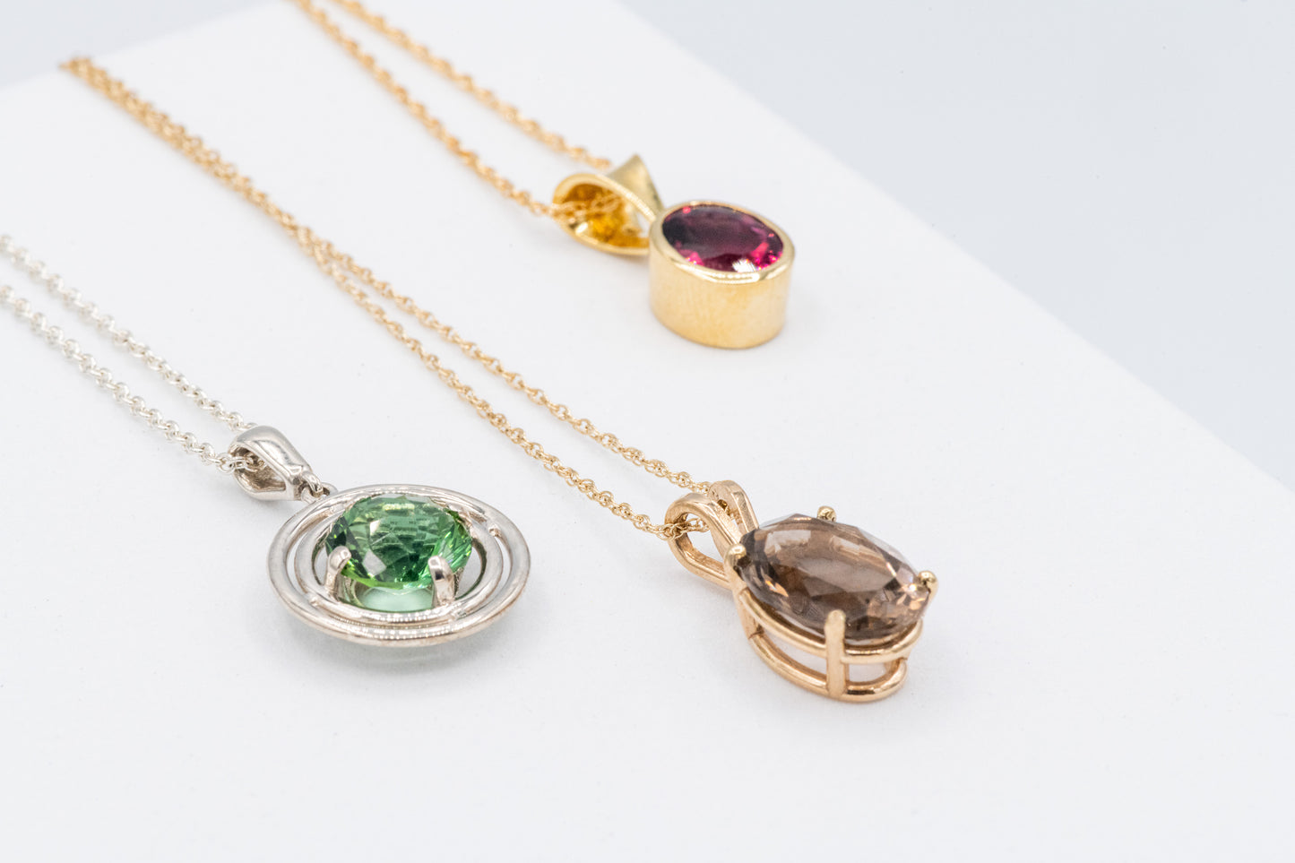 Smoky Quartz Gemstone Pendant Necklace