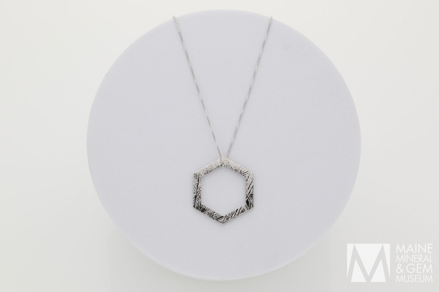 Hexagon Meteorite Pendant
