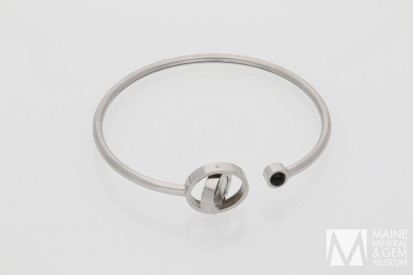 Meteorite & Moldavite Cuff Bracelet