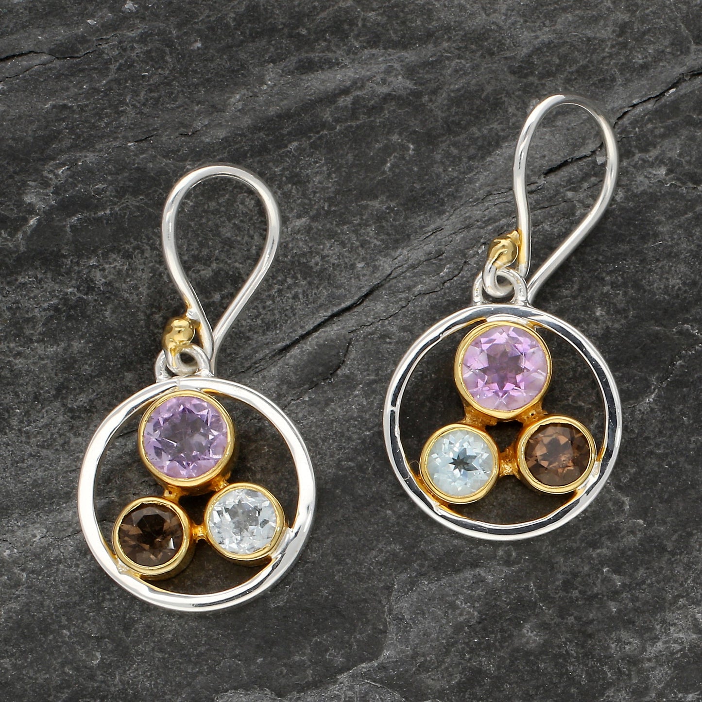 Three Stone Earrings