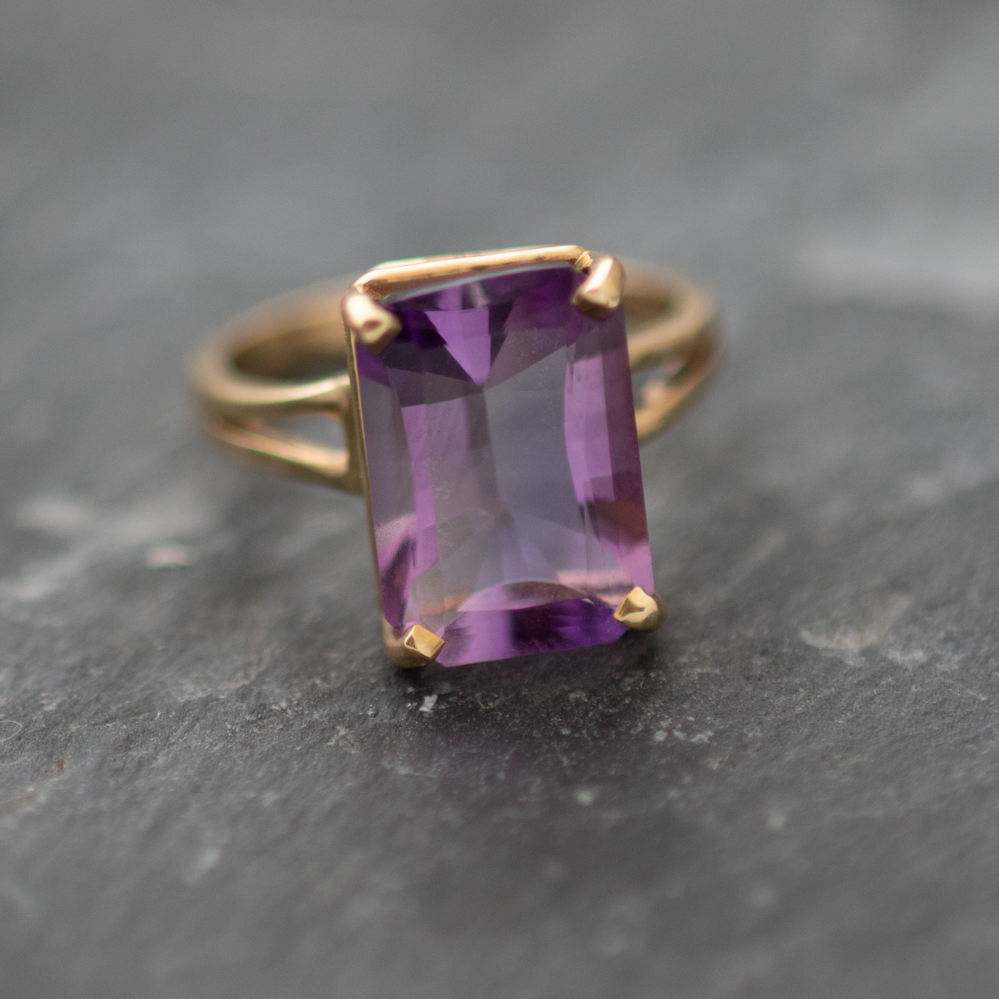 Amethyst Statement Ring