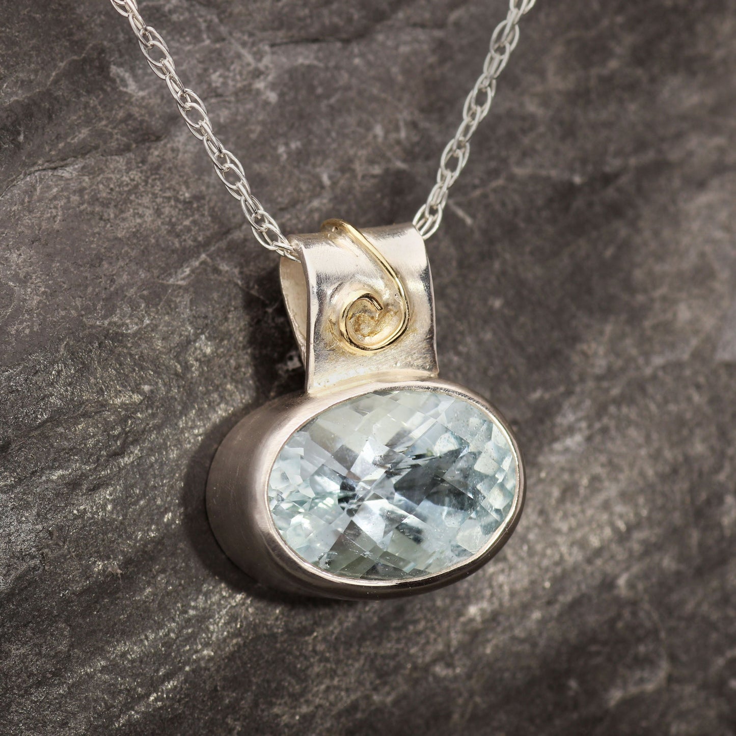 Fisher Quarry Aquamarine Pendant