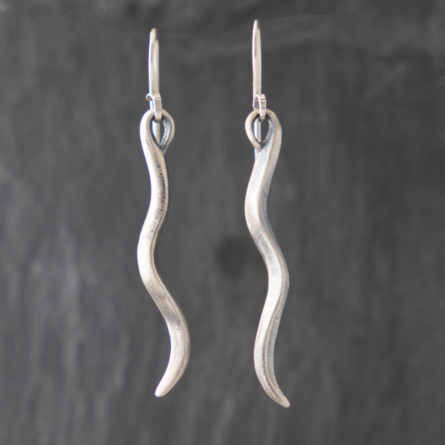 Long Seagrass Earrings by Maggie Bokor