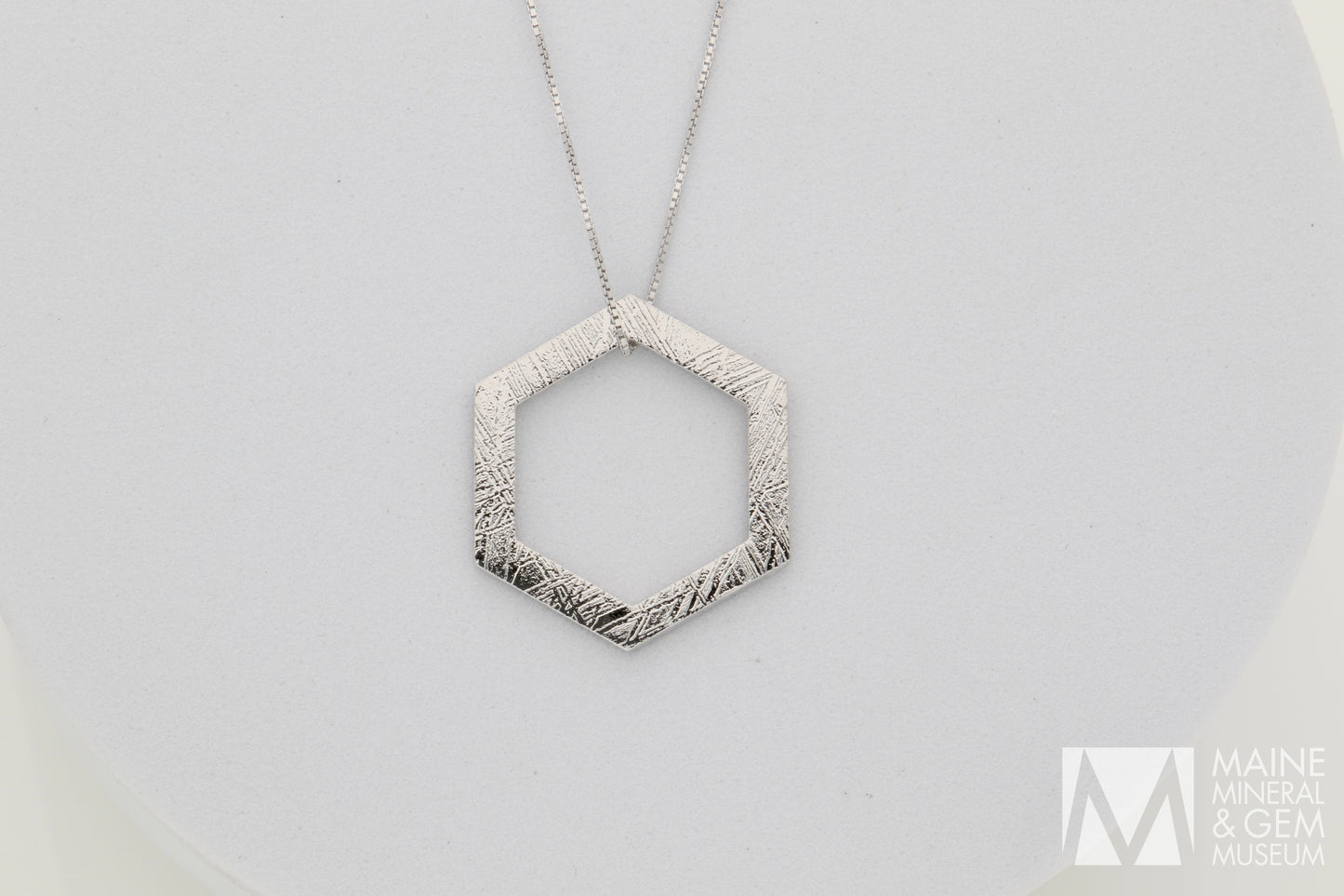 Hexagon Meteorite Pendant
