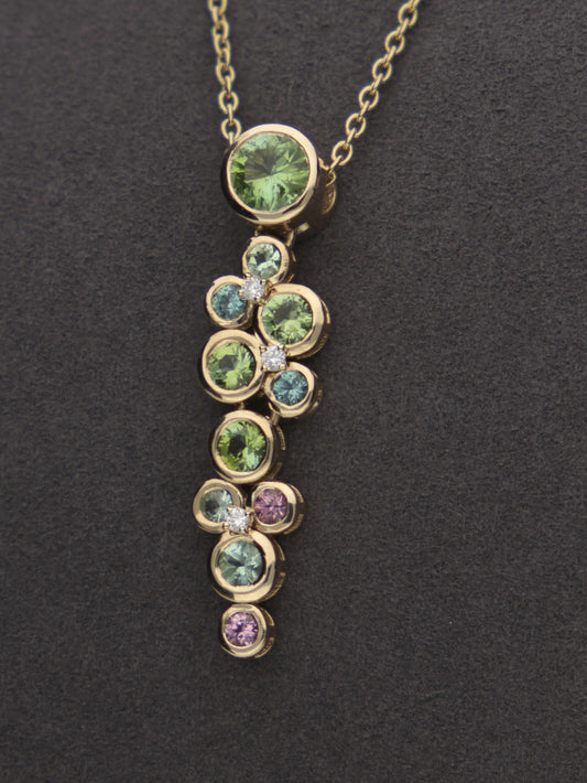 Multi-Colored Constellation Pendant by Martha Seely