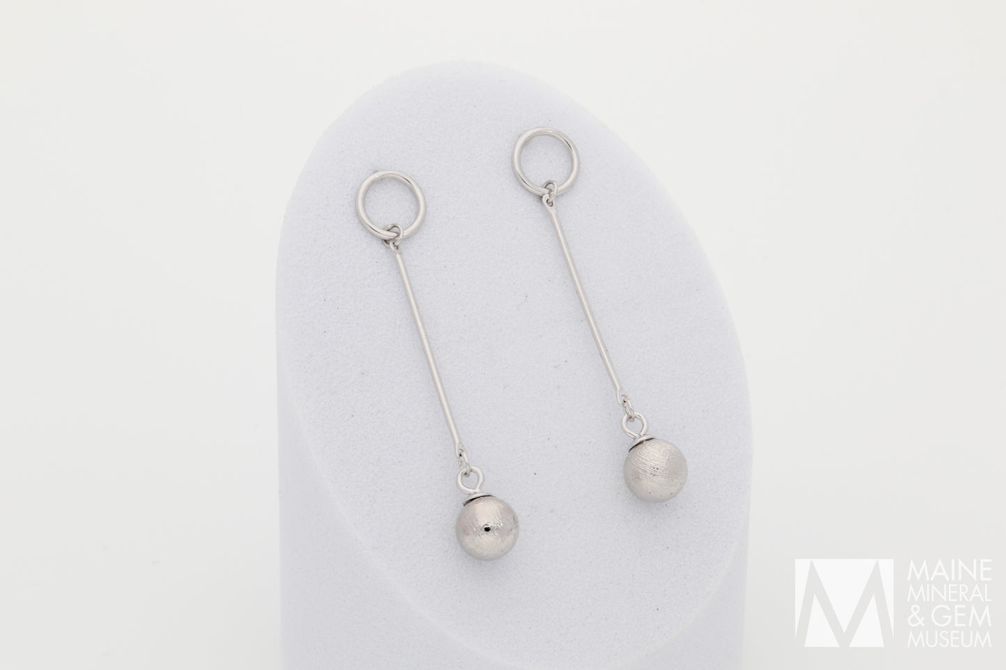 Meteorite Dangle Stud Earrings