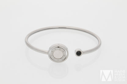 Meteorite & Moldavite Cuff Bracelet