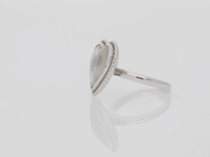 Muonionalusta Meteorite Heart Ring