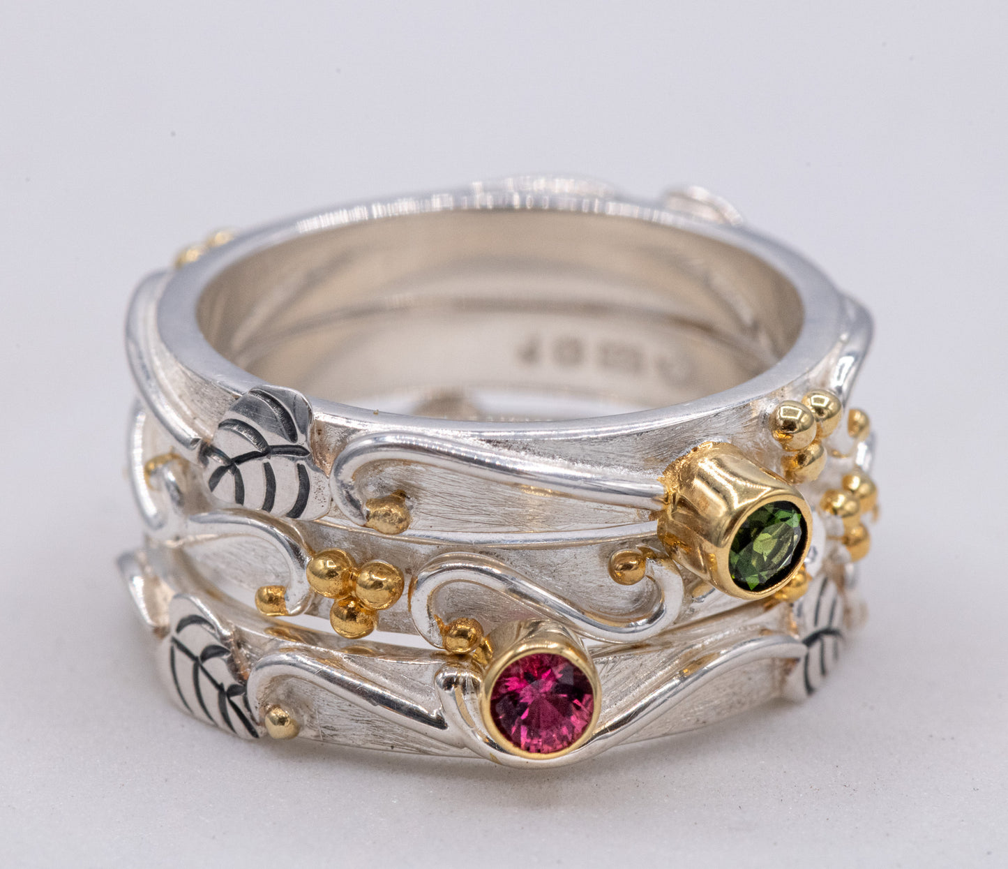 Spring Colors Tourmaline Gemstone Ring Set