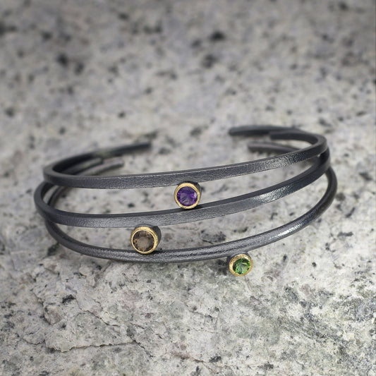 Oxidized Cuff Bracelet Series