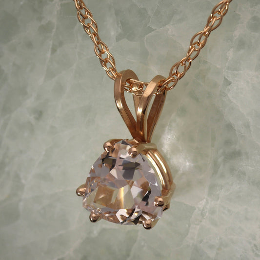 Morganite Rose Gold Pendant